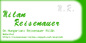 milan reisenauer business card